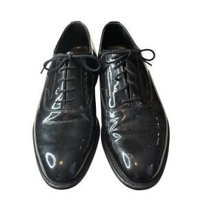 Brooks Brothers Men's Black Patent Leather Tuxedo Dress Shoes Size 8D